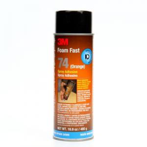 Product Image for 01000020 Spray Adhesive 3M Spec-Purpose Foam Fast 74 Clear 24oz