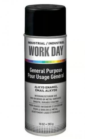 Product Image for 04070350 Workday Paint Spray Enamel Flat Black