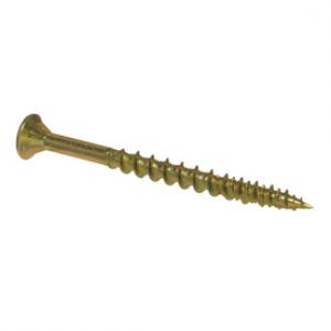 Product Image for 05490075 #8 x 2  Flat Head S/D Yellow Zinc Construction Screw