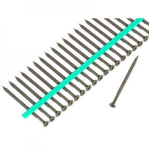 Product Image for 05490425 Strip Wood Screw #8 Flat Head Square Dr  1-3/4 