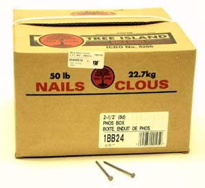 Product Image for 05490510 2 1/2  Phosphate Coated Bulk Hand Nails