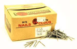 Product Image for 05490550 3 1/4  Bright Smooth Duplex Head Bulk Hand Nails