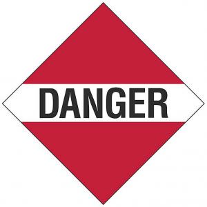 Product Image for 08010298 Placard DG Danger Poly Paper