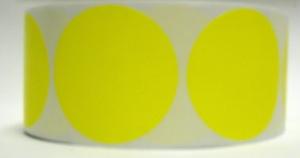 Product Image for 08042025 Label Plain Circle 2   Yellow 3  Core