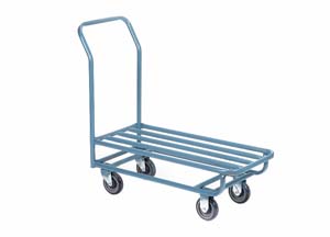 Product Image for 10010990 Stock Cart 1 Level 650lb Capacity 16  x 36  5  Casters