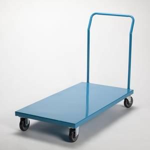 Product Image for 10011372 Platform Truck Economy 700lb Cap 24  x 48  5  Rubber Whee