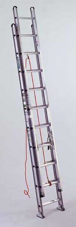 Product Image for 10012060 Extension Ladder Extra Heavy Duty Aluminum I Beam DStep 24'