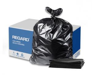 Product Image for 16000007 Garbage Bag Regard Regular Duty Black 26 x36 