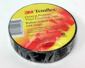Product Image for 34002538 Electrical Tape Temflex Vinyl PVC 18MMx20M Black