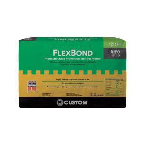 Product Image for 41070260 FlexBond Premium Flexible Bonding Gray Mortar 50 Lb