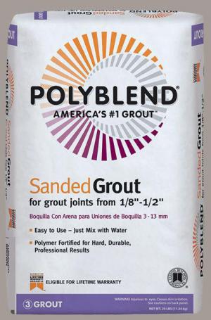 Product Image for 41070649 Polyblend  + 25 Lb Sanded Tile Grout #542 Graystone