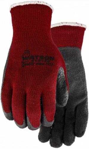 Product Image for 43060377 Glove Rubber Coated Palm/Knit Back Fleece Lined Red/Blk XL