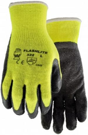 Product Image for 43060385 Glove Rubber Coated Palm/Seamless Poly Cotton Knit Med