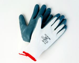 Product Image for 43061218 Glove Grey Foam Nitrile on Nylon Liner Palm Coated Small