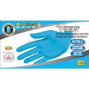 Product Image for 43060846 Glove 5ml Nitrile Powder Free SM Blue Disposable Viking