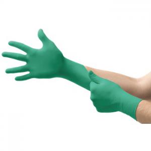 Product Image for 43060990 Glove Nitrile Green Disposable TouchNTuff Powder Free Large