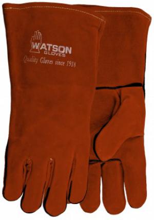 Product Image for 43061497 Welding Glove Split Cowhide With Kevlar Stitch Red