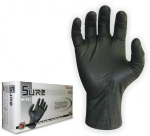 Product Image for 43061963 Glove 5ml Nitrile Powder Free XL Black Disposable SureTouch