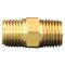 05520420.JPG Hex Nipple Brass 1/4  Male x 1/4  Male