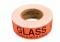 08000070.jpg Glass Handle With Care Label 2 x5   Black/Fluorescent Red