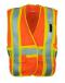 43060864.JPG Safety Vest Class 1 Level 2 5PT Tear 3 Pocket Orange